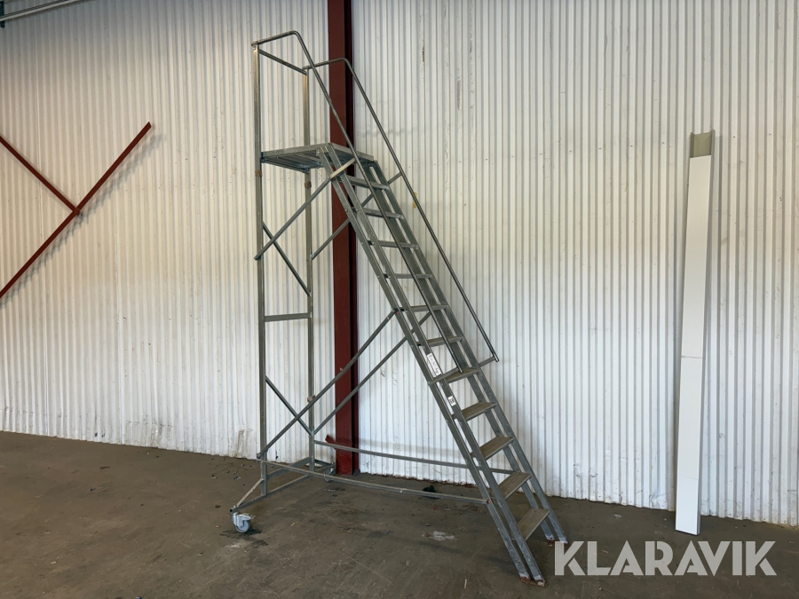 Plattformsstege med hjul