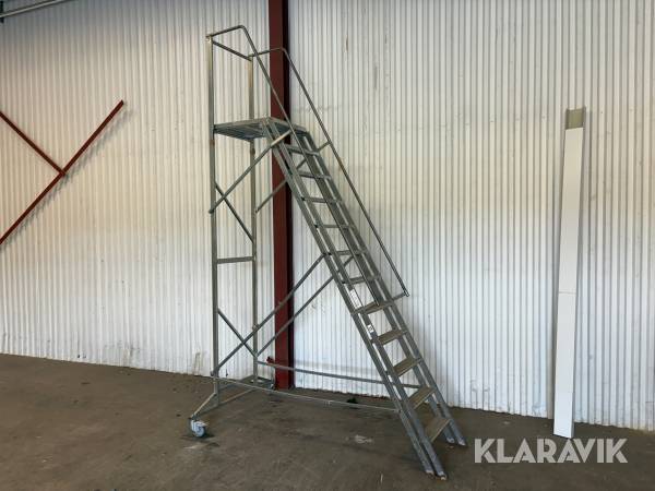 Plattformsstege med hjul