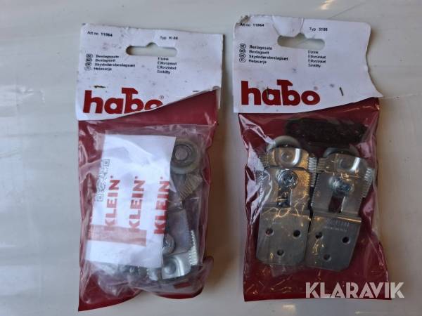 Garderobsskjutdörrsbeslag Habo 3108