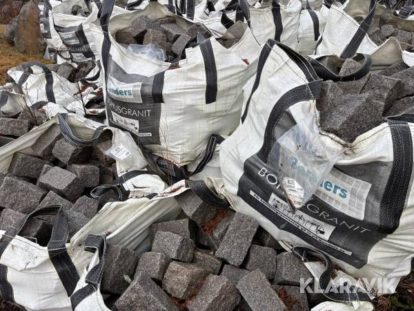 Storgatsten / Gatsten Benders 13/15 Rustik Granit Ca 36m2 / 12ton