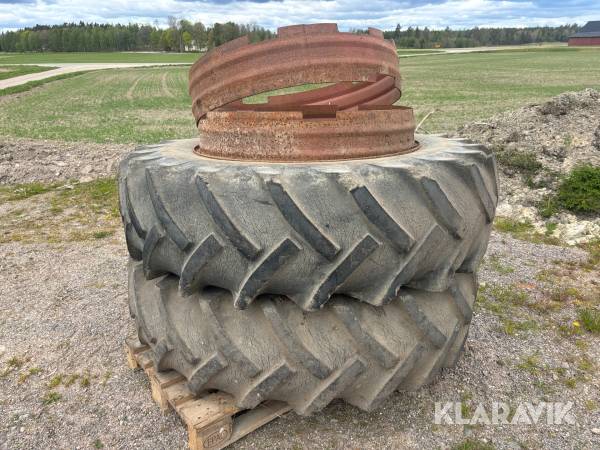 Dubbelmontage Michelin 18.4-38 bibagrip