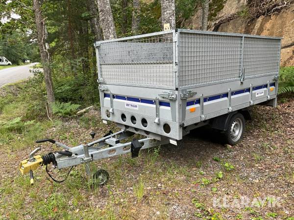 Personbilssläp med fjärrstyrd tipp - Wiola W6