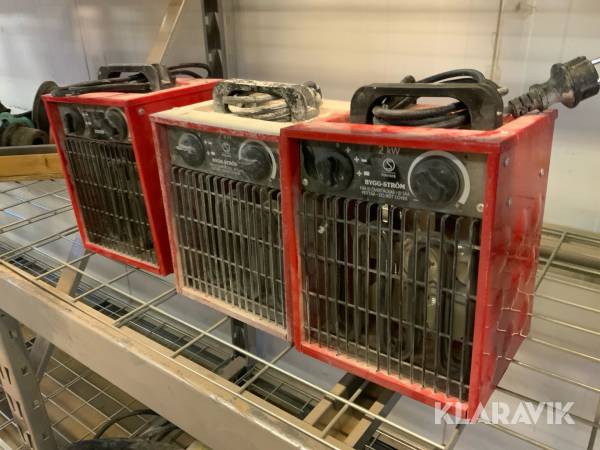 Byggfläkt Bygg-Ström 2kW-3st