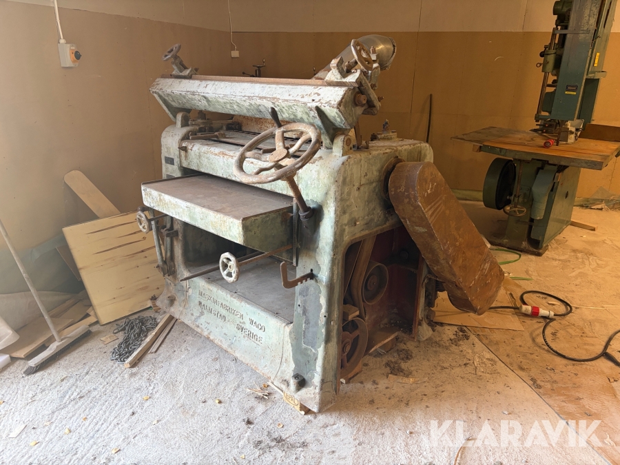 Planhyvel Waco Maskinfabriken Halmstad