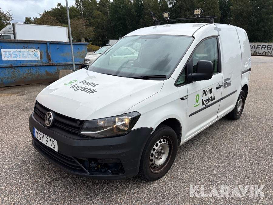 Postbil Volkswagen Caddy högerstyrd