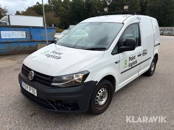 Postbil Volkswagen Caddy högerstyrd