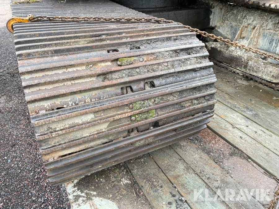 Grävmaskin Åkerman H7B med maskintrailer