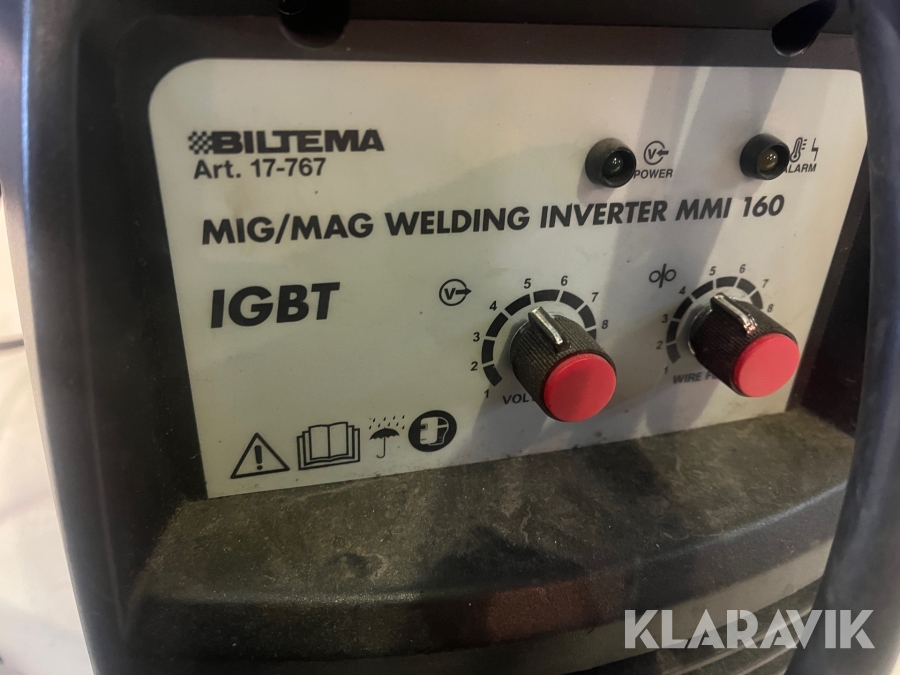 MIG/MAG svets Biltema Welding inverter mmi 160