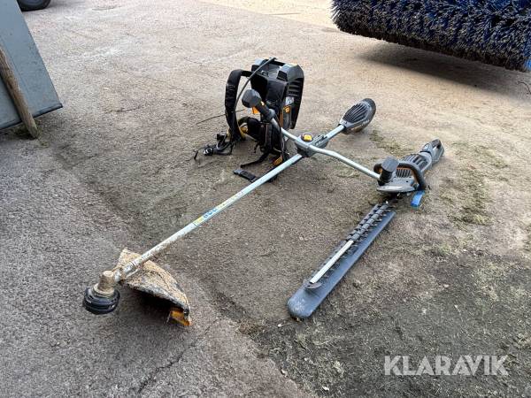Häcksax & trimmer Stiga SHT 900 AE & SBC 900 D AE med batteriväska