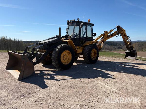 Grävlastare Lundberg Hymas TM9 med redskap
