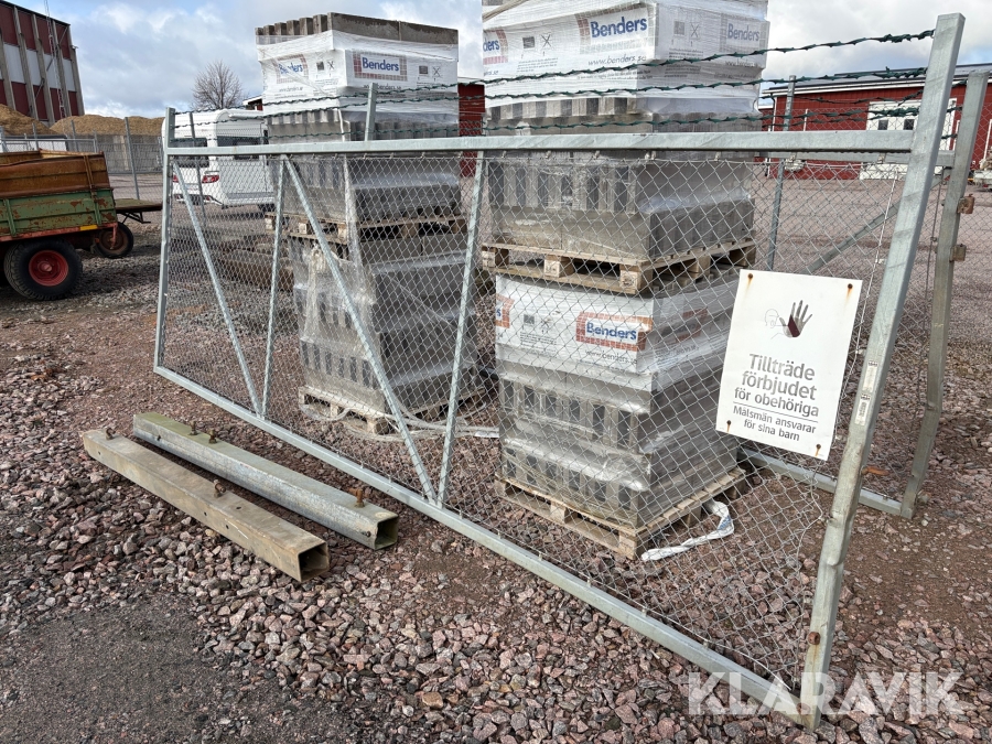 Dubbel Slaggrind 10m (4+6m) med stolpar