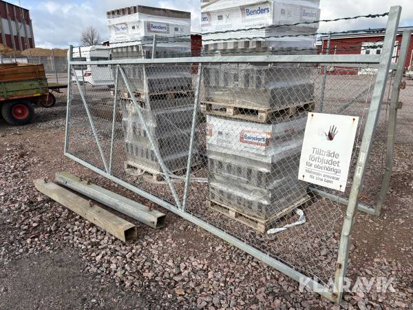 Dubbel Slaggrind 10m (4+6m) med stolpar