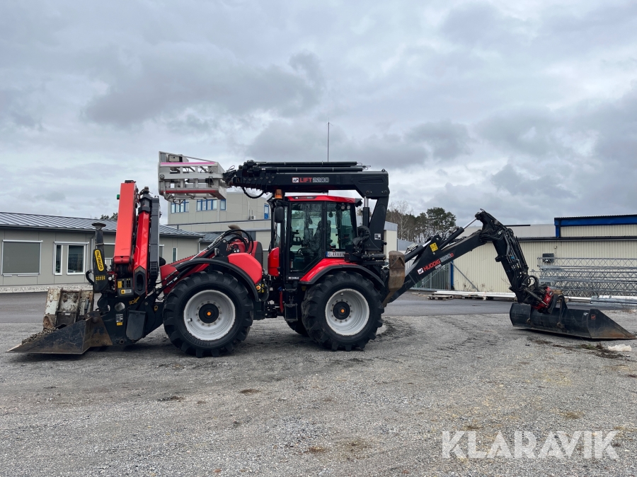 Grävlastare Huddig 1260D Cable med kran & lift