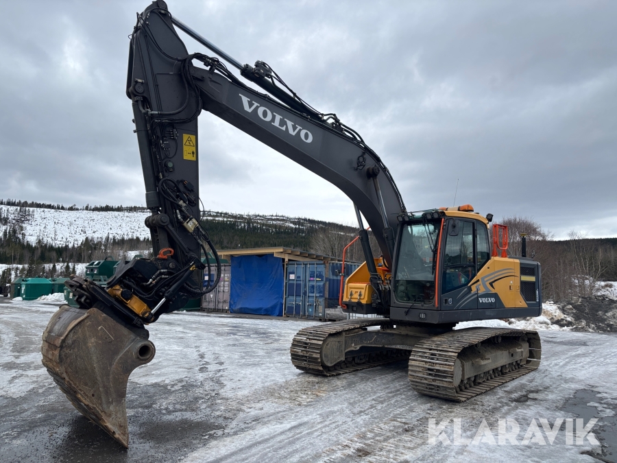 Grävmaskin Volvo EC220EL med Tiltrotator & Leica GPS