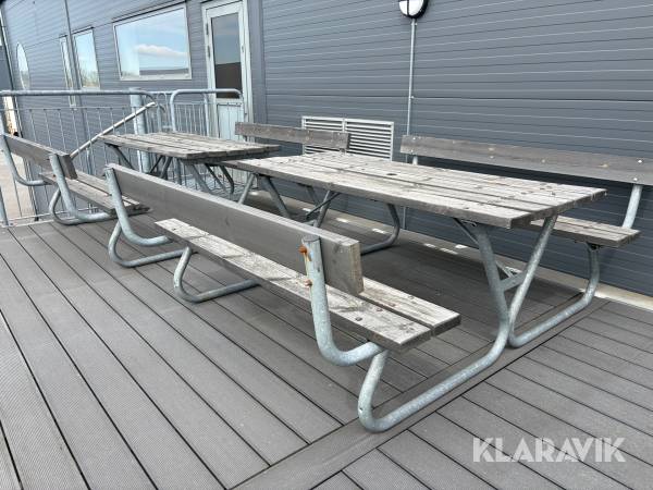 Utomhusbänkar 3st