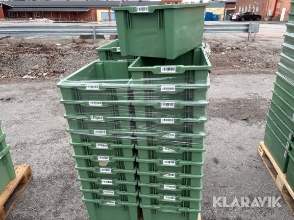 Plastbackar 60x40x27cm 100st