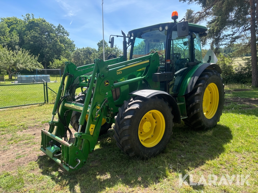 Traktor John Deere 5100 R - Med frontlastare