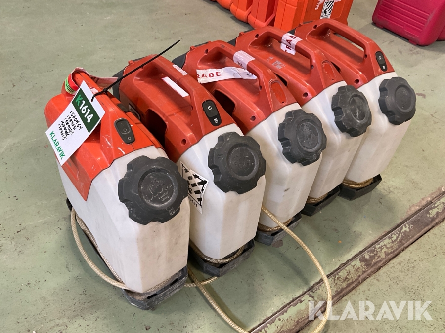 Vattentank med batteridriven pump 5st Husqvarna WT15 / WT15i