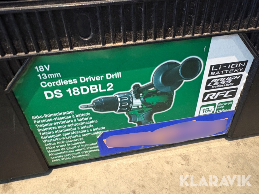 Borrskruvdragare Hitachi S18DBSL