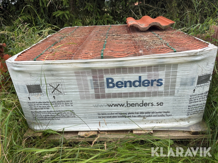 Tegelpannor Benders Palema 2-kupig 300st