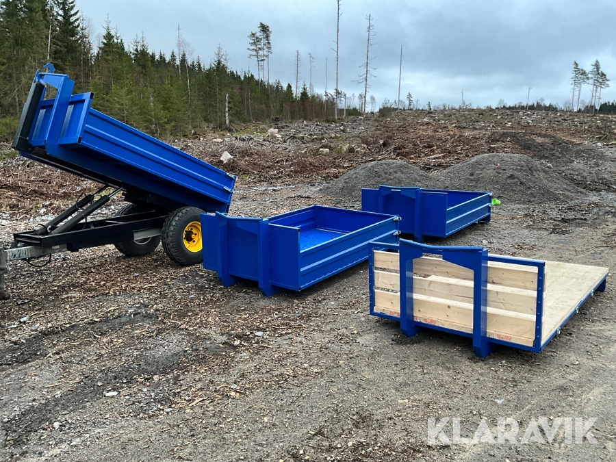 Rullflaksväxlare HBA 3000T Combi FLV + 4st Flak