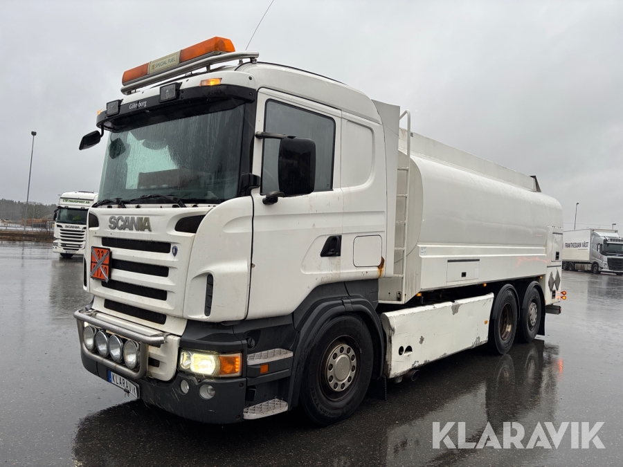 Tankbil Scania R500 6x2 15.6 Manuell 500hk