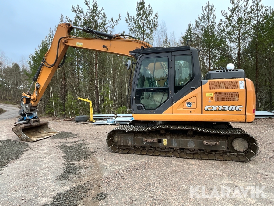 Grävmaskin Case CX130C tiltrotator + 2 skopor