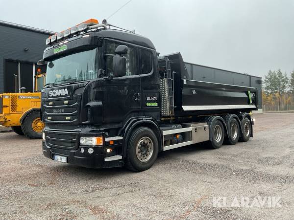 Lastväxlare Scania R480LB8X4*4HNB Tridem med LVG flak