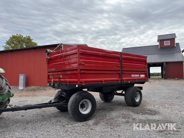 Spannmålsvagn Weckman M 110 11000kg / Tipp / Kapell / Bromsad