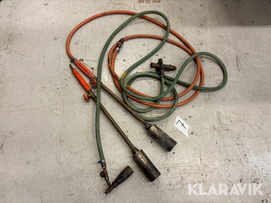 Gasolbrännare med slang