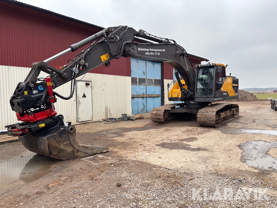 Bandgrävmaskin Volvo EC 250EL med grävsystem