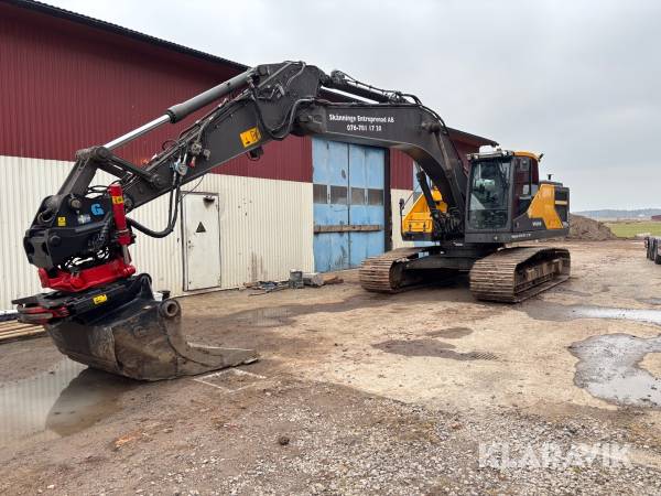 Bandgrävmaskin Volvo EC 250EL med grävsystem