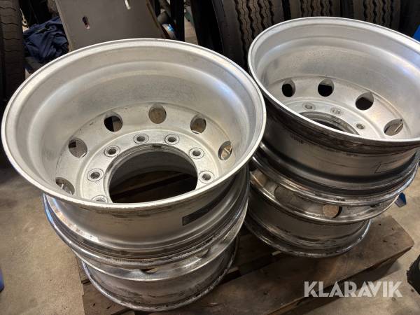 Aluminiumfälgar 4 st borstade