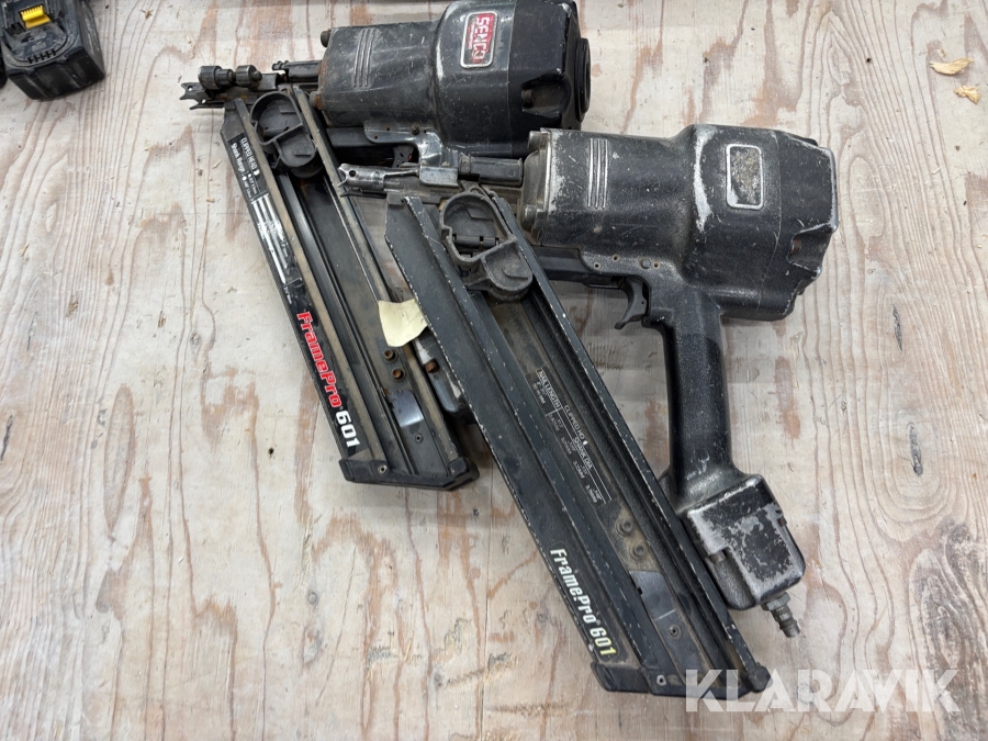 Tryckluftsdriven stomspikpistol Senco FramePro 601. 2st
