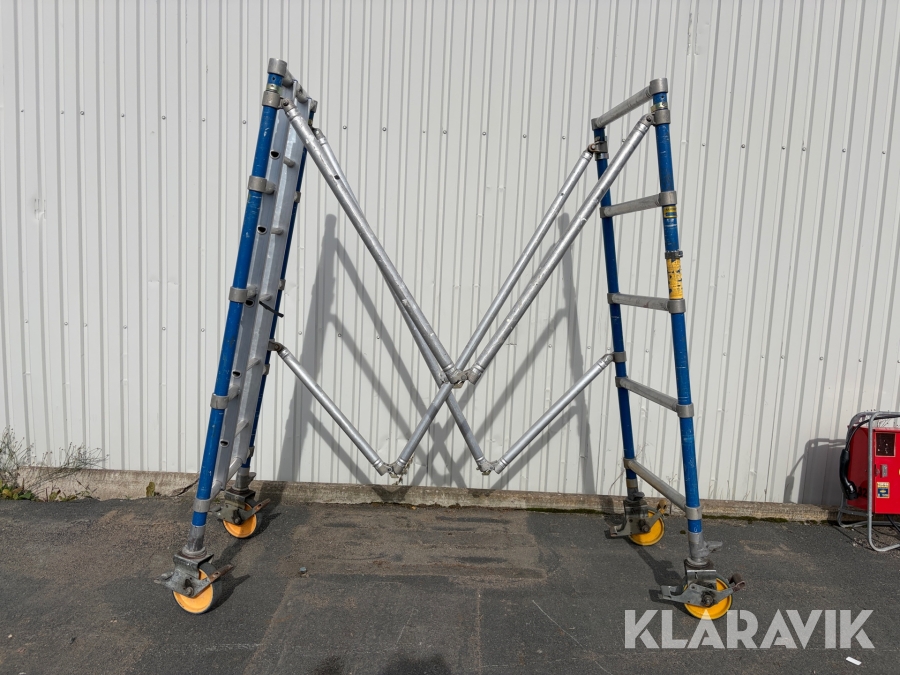 Vx-sektion Instant Zip-up 0,75x2,5m spann 400 med hjul