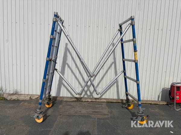 Vx-sektion Instant Zip-up 0,75x2,5m spann 400 med hjul