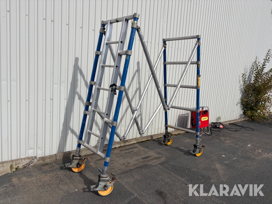 Vx-sektion Instant Zip-up 0,75x2,5m spann 400 med hjul
