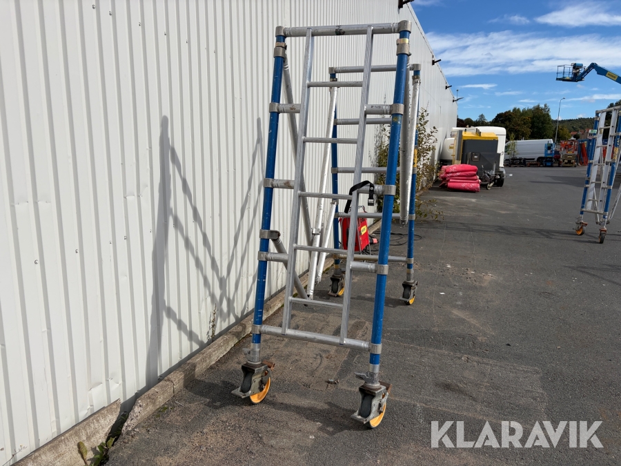 Vx-sektion Instant Zip-up 0,75x2,5m spann 400 med hjul