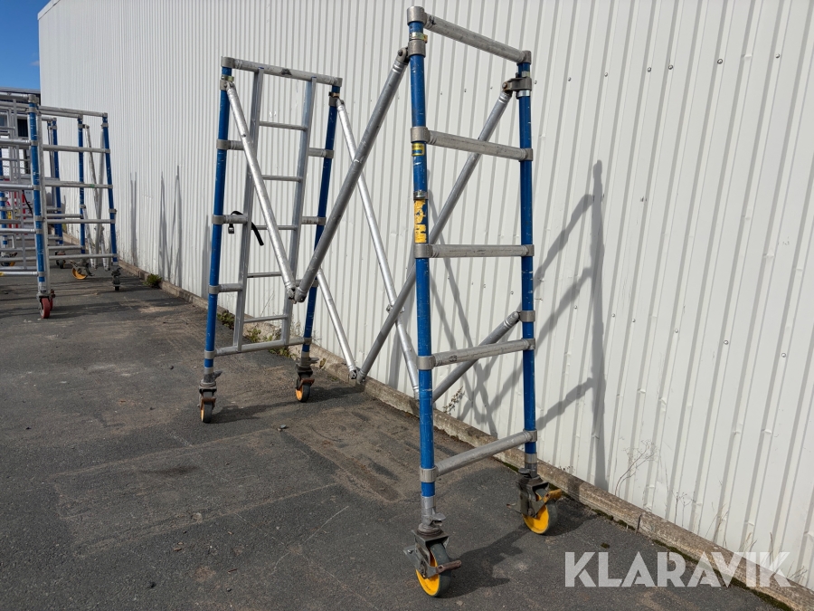 Vx-sektion Instant Zip-up 0,75x2,5m spann 400 med hjul