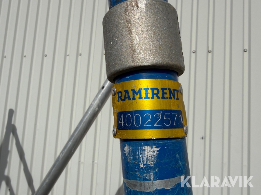 Vx-sektion Instant Zip-up 0,75x2,5m spann 400 med hjul