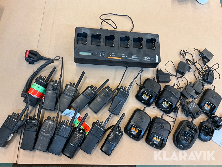 Paket med kommunikationsutrustning Motorola 21 delar