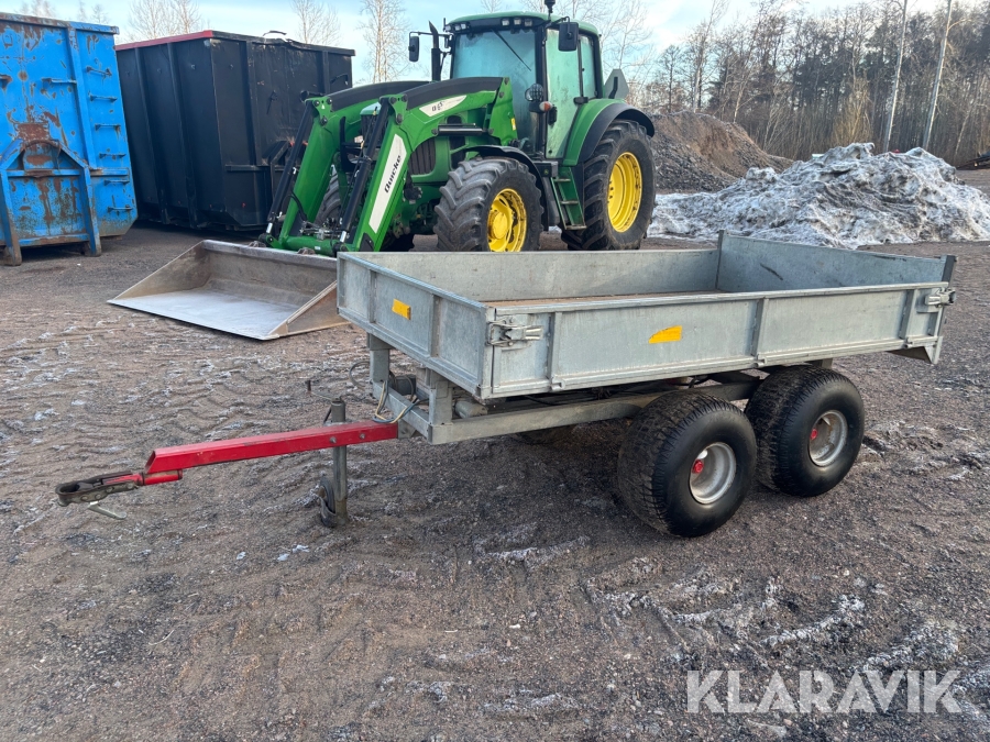 Släpvagn Kranman-Vagnen med tipp