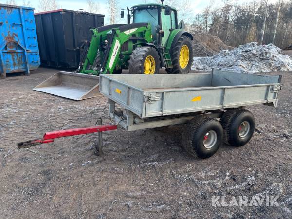 Släpvagn Kranman-Vagnen med tipp