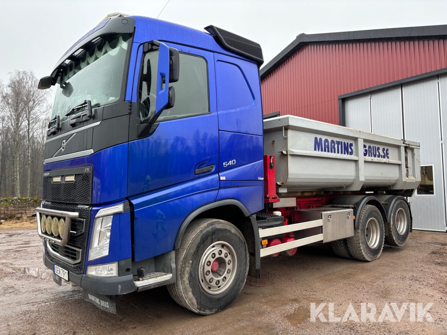 Tippbil Volvo FH540 6x4 med axellyft