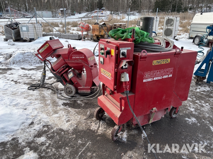 Blästermaskin med dammsugare Scanmaskin Weldblast