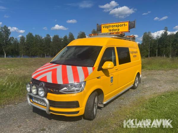 Vägtransportsledarbil Volkswagen Transporter 4Motion