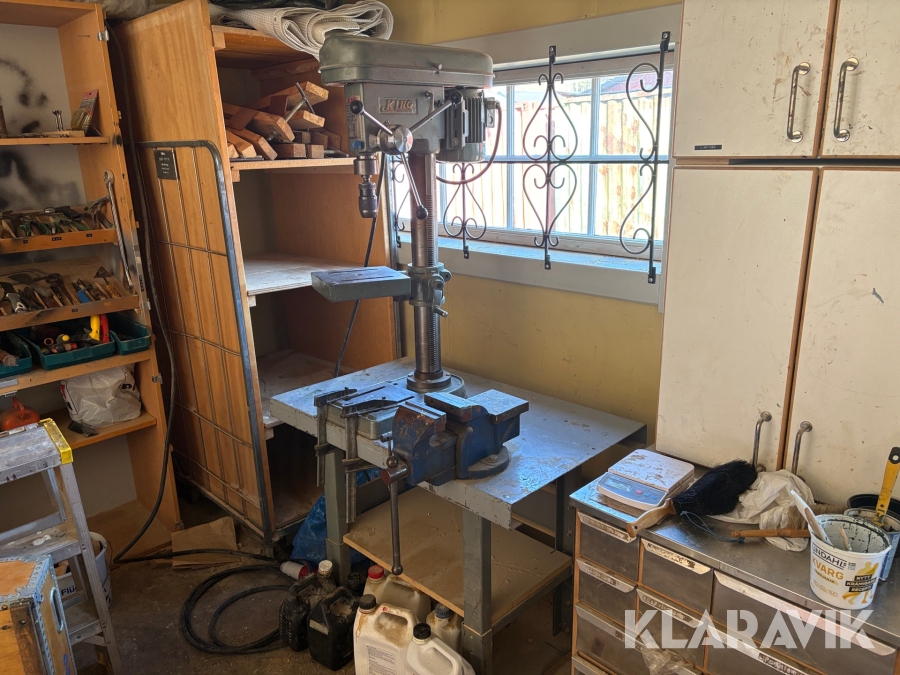 Bänkborrmaskin King KSD-340 med bord