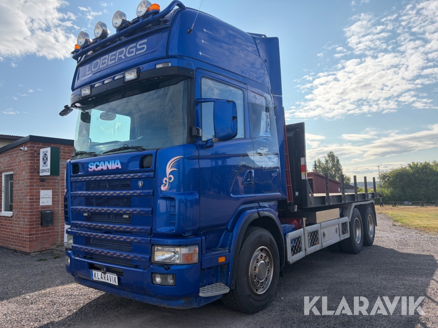 Lastväxlare med maskinflak Scania R470 2005