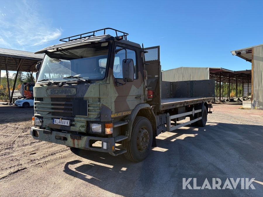 Lastbil Scania P93 flakbil
