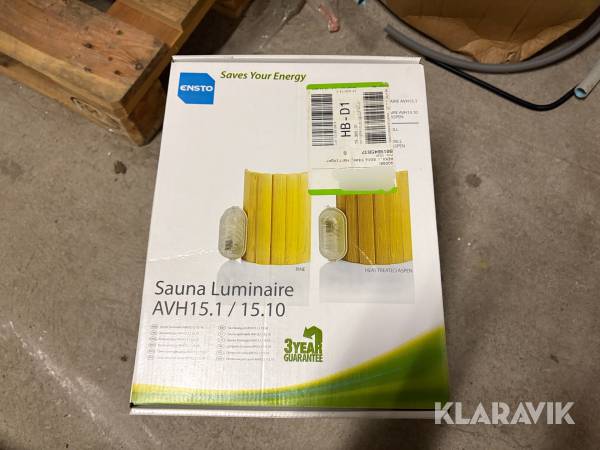 Bastubelysning Ensto AVH15.1/15.10